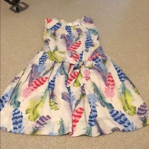 NEW W TAGS- Rachel Riley feather dress! Girls
